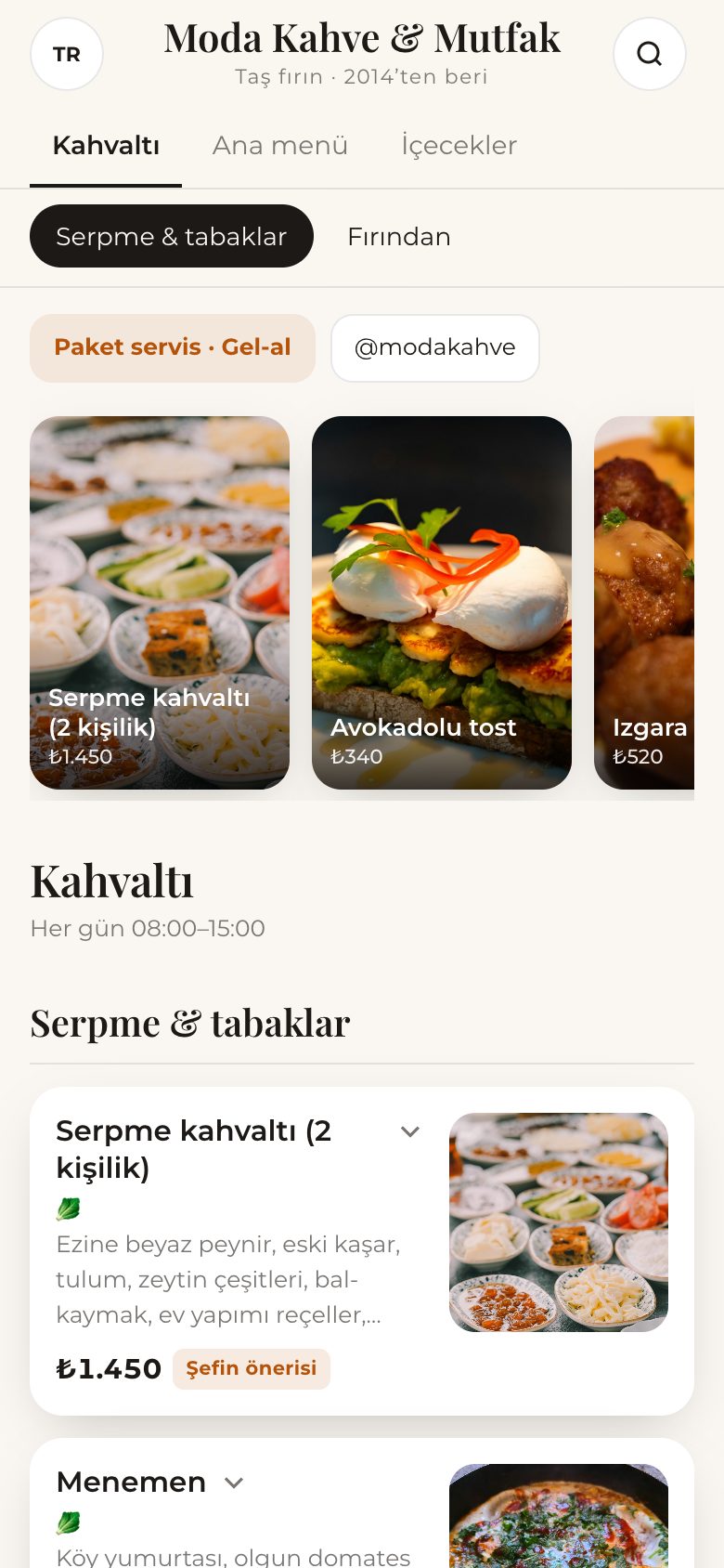 Paket sipariş